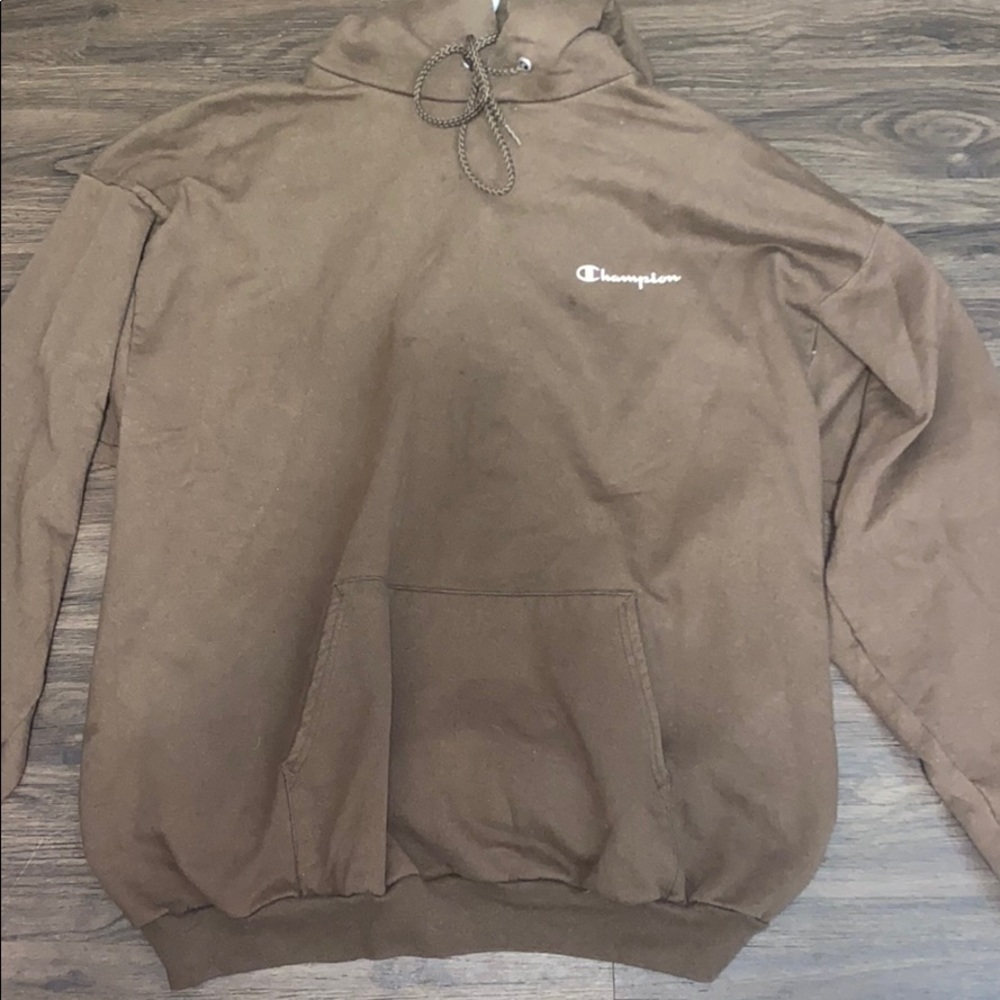 Brown champion hoodie